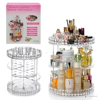 Super 360° Acrylic Makeup & Cosmetics Organizer