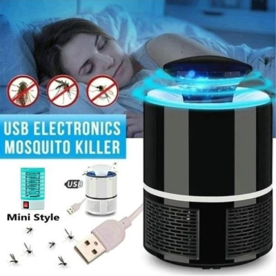 USB Electronics Mosquito Killer Trap Moth Fly Wasp LED Night Light Lamp