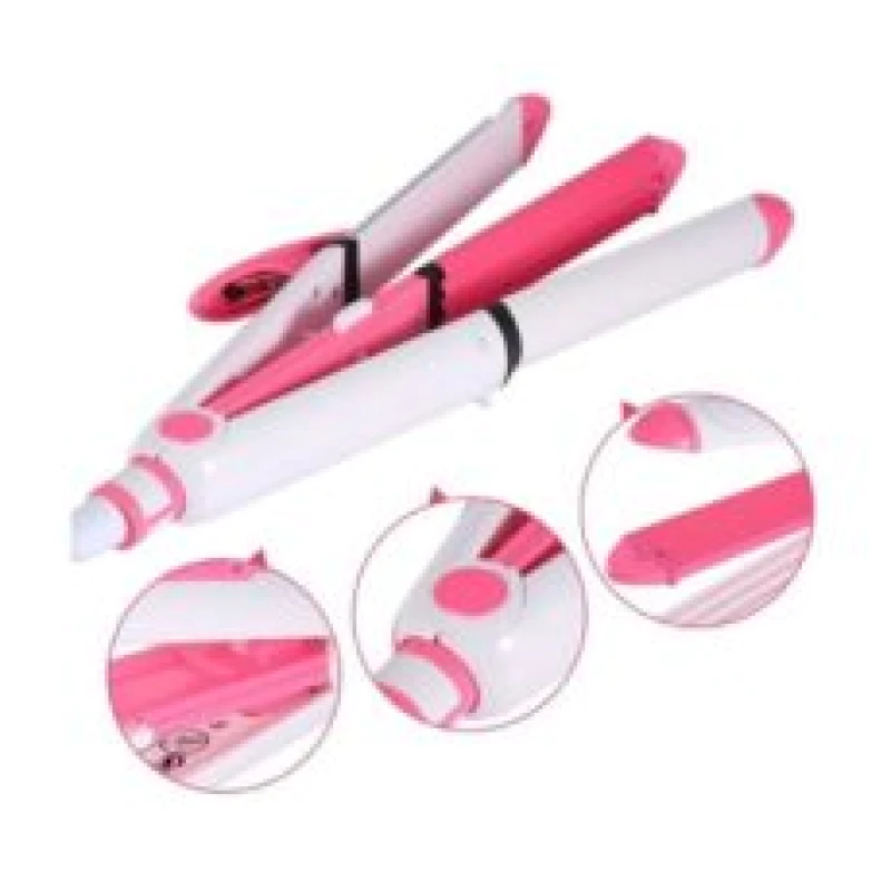 Kemei KM-1213 (3 in 1)Hair Straightener and Hair Curler