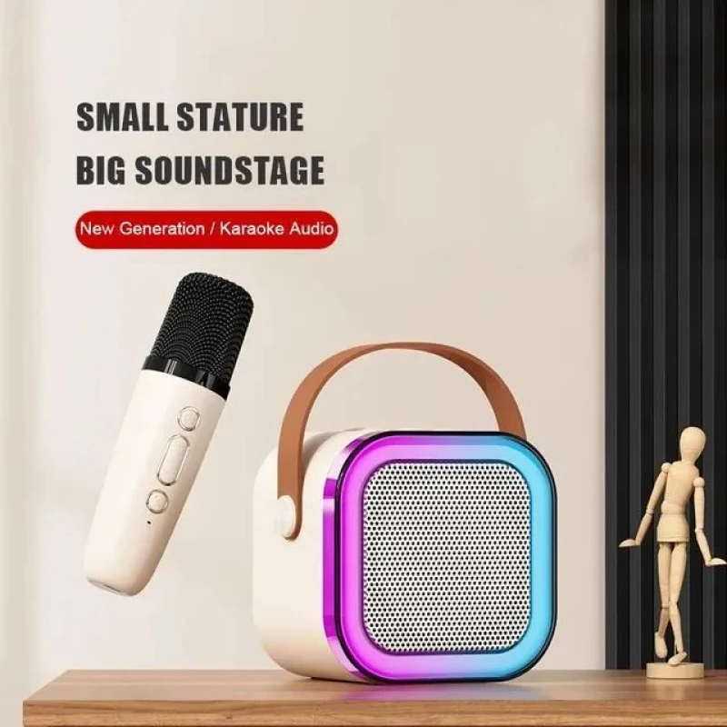 Mini Karaoke Speaker with Wireless Microphone