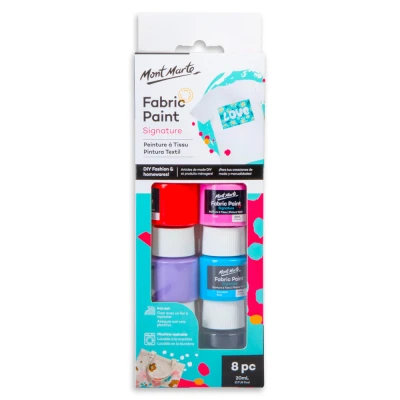 Mont Marte Fabric Paint Set Signature 8pc x 20ml