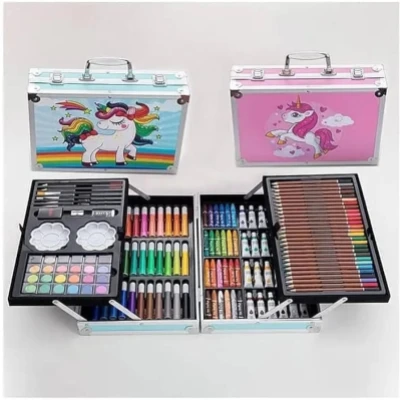 145 pieces of aluminum box Unicorn painting set