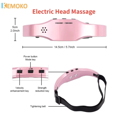 Electric Head Massager Migraine Release Therapy Recharge Machine Head Relax Improve Sleep Health Stress Relief Brain Massager