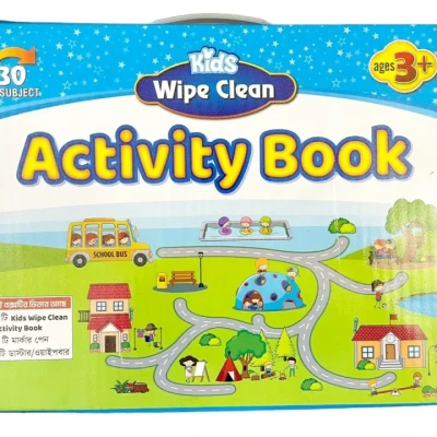 Kids Wipe Clean Activity Book for Learning, Reading and Writing Both in a book, All subject