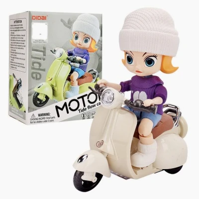 Musical Joy with the Tide Flow Motor Scooter Car - Perfect for Kids