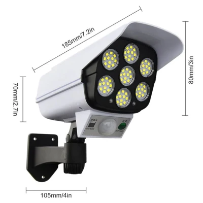 Remote control 77 LED solar motion sensor lamp secondary