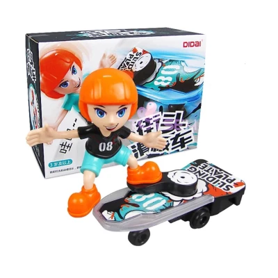 Stunt Boy 360 Degree Rotation Skateboard Multicolor Music & Lights Toys for Kids