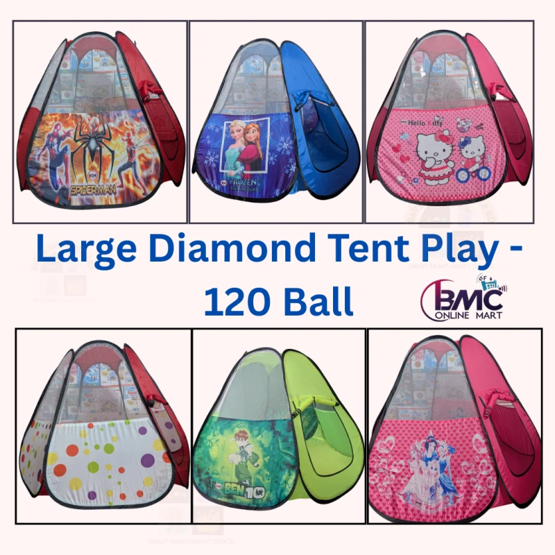 Large Diamond Shape Tent Play- 120 Ball