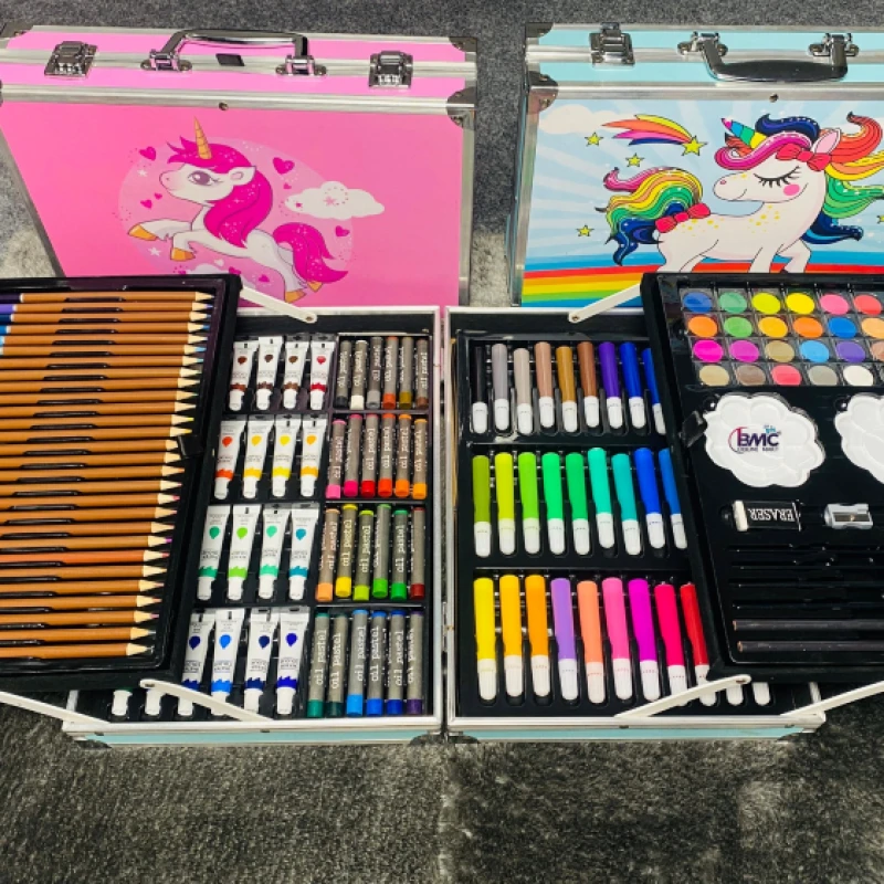 145 pieces of aluminum box Unicorn painting set