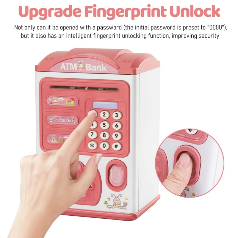 Savings Box Bank Fingerprint Music Children's Toy Gift Box