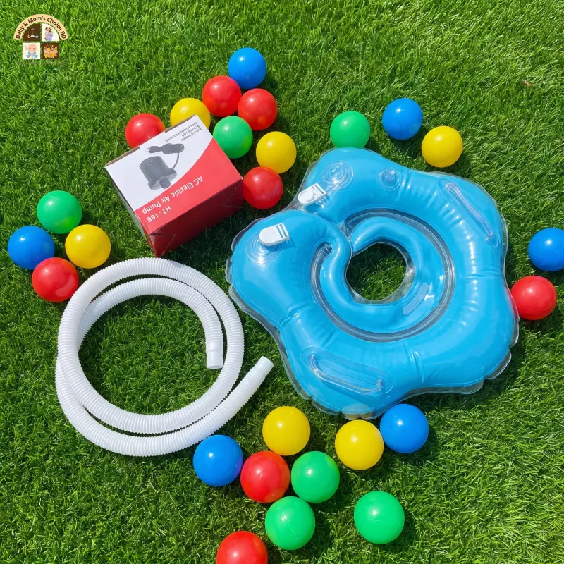 Intime 4 Layer Swimming Pool with Neck ring,Electric pumper,Colorfull Balls