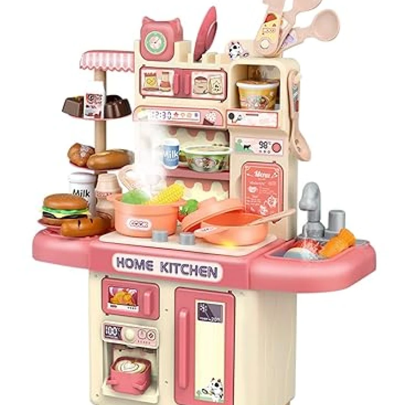Dream Kitchen Stove With Light & Music IC Water Outlet Spray Cooking Playset
