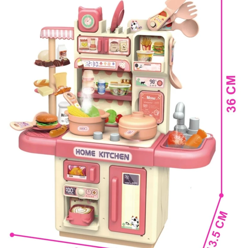 Dream Kitchen Stove With Light & Music IC Water Outlet Spray Cooking Playset