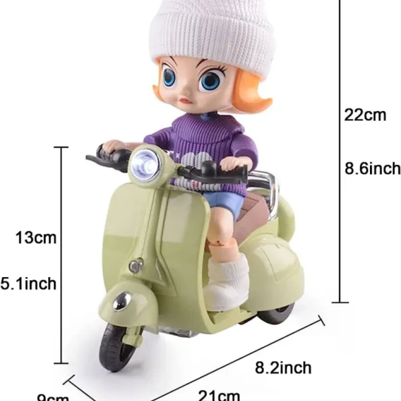 Musical Joy with the Tide Flow Motor Scooter Car - Perfect for Kids