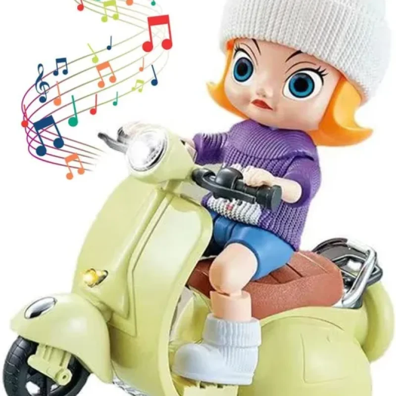 Musical Joy with the Tide Flow Motor Scooter Car - Perfect for Kids